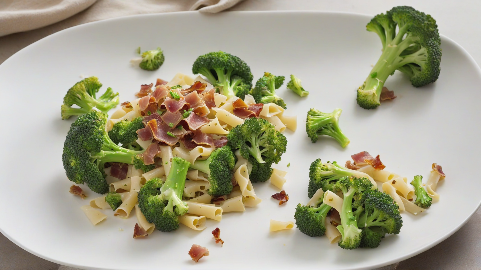 pasta broccoli e pancetta